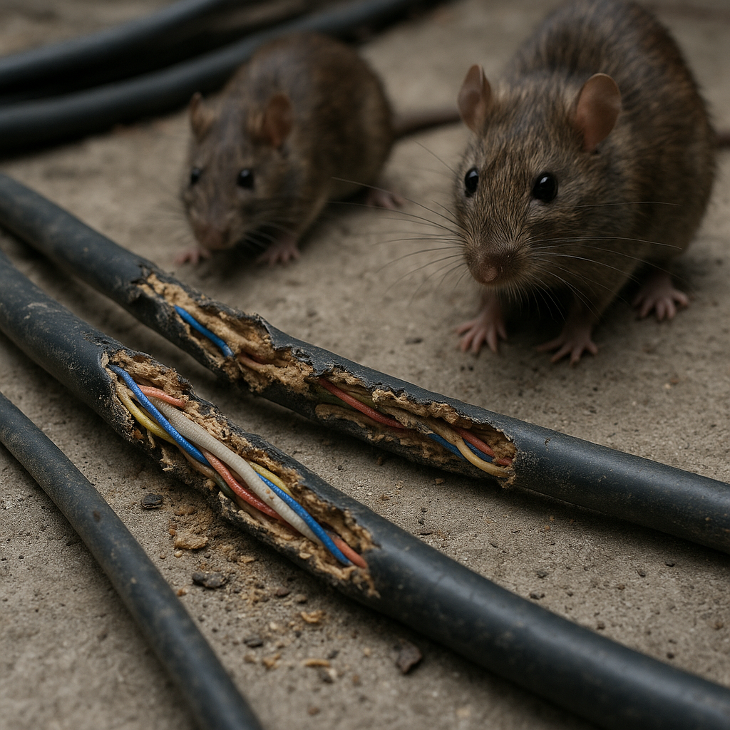 Ratten knagen kabels door, Rattenbestrijding Breda